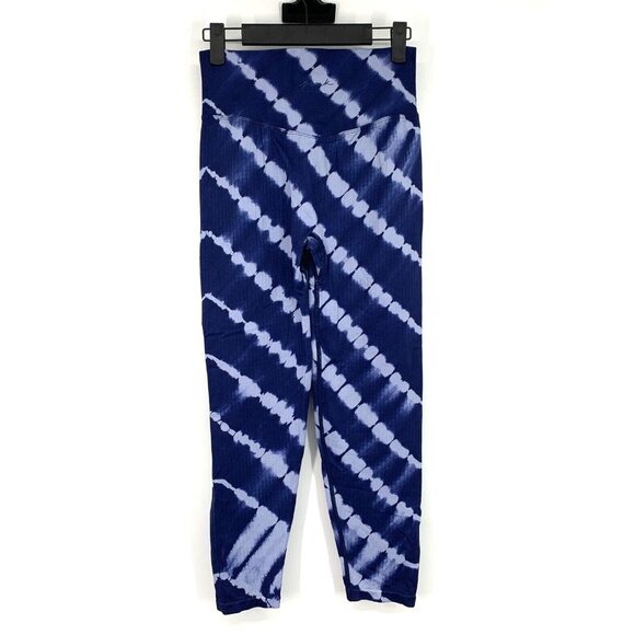 Pink Victoria's Secret Active Leggings Blue Tie Dye - Picture 5 of 9